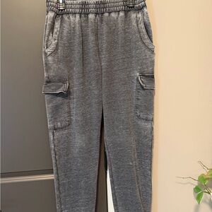 Wonderly Gray Cargo Jogger Track Pants